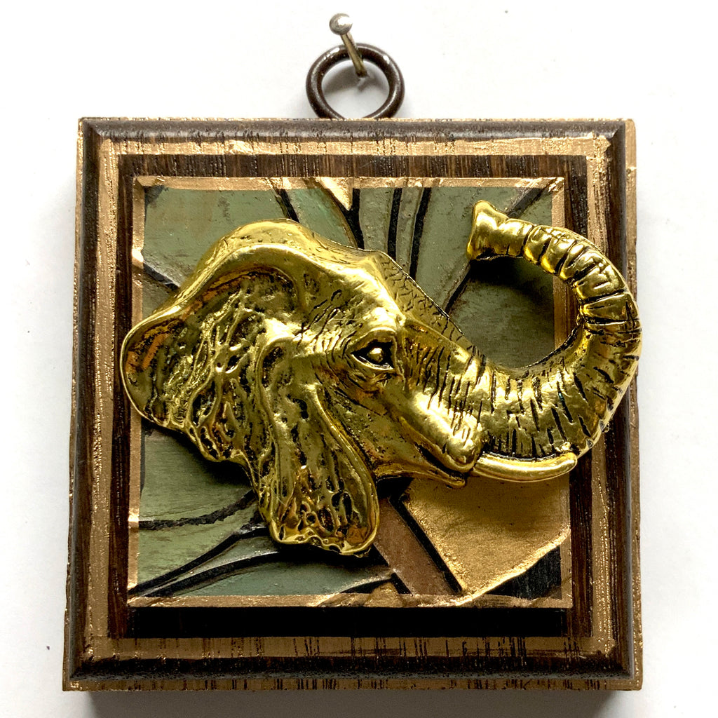 Wooden Frame with Elephant on Coromandel (3.25