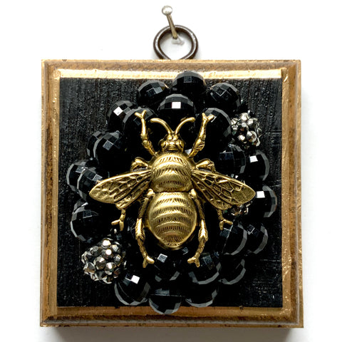 Bourbon Barrel Frame with Grande Bee on Necklace (3.25