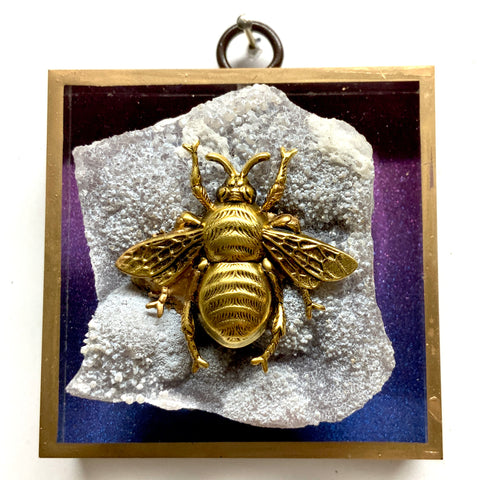 Acrylic Frame with Grande Bee on Stone / Slight Imperfections (3