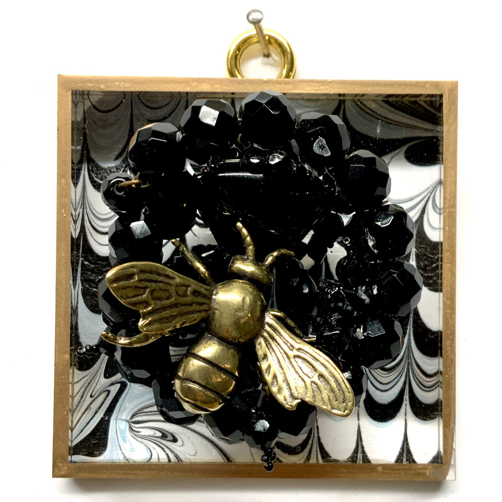 Acrylic Frame with Bee on Necklace / Slight Imperfections (3
