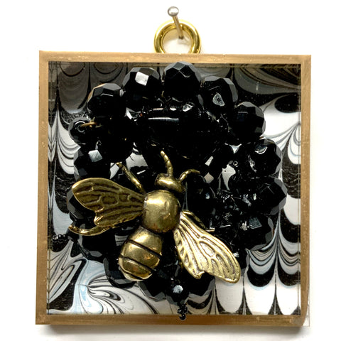 Acrylic Frame with Bee on Necklace / Slight Imperfections (3