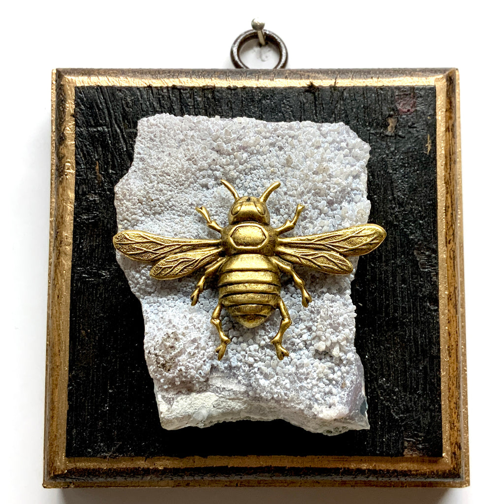 Bourbon Barrel Frame with Italian Bee on Stone (4