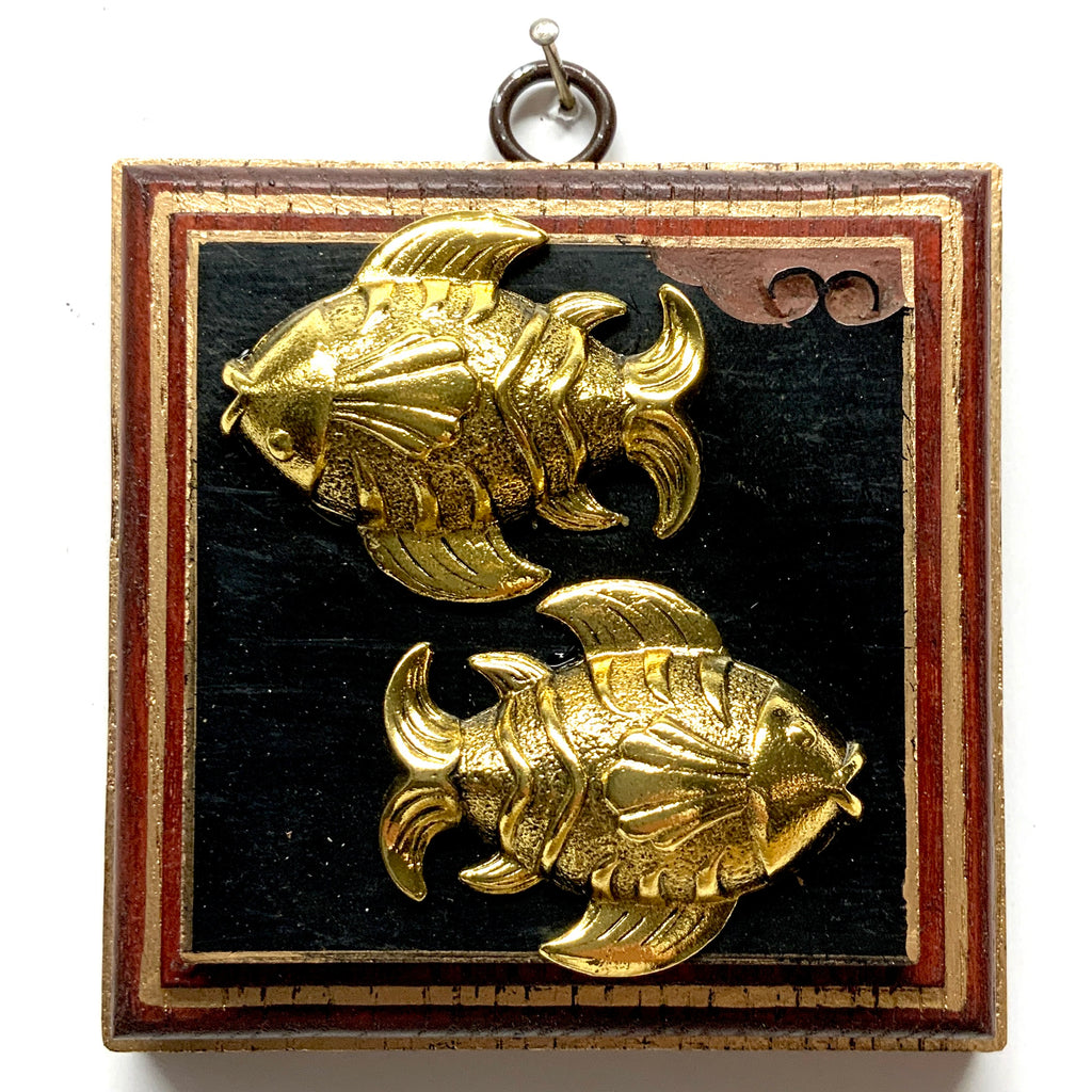Red Waxed Frame with Fish on Coromandel (4