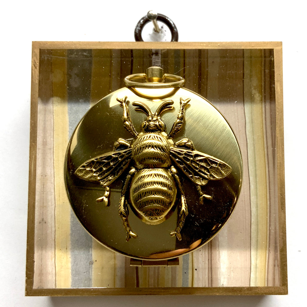 Acrylic Frame with Grande Bee on Compass / Slight Imperfections (3