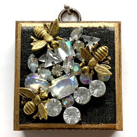 Bourbon Barrel Frame with Napoleonic Bees on Brooch (2.5