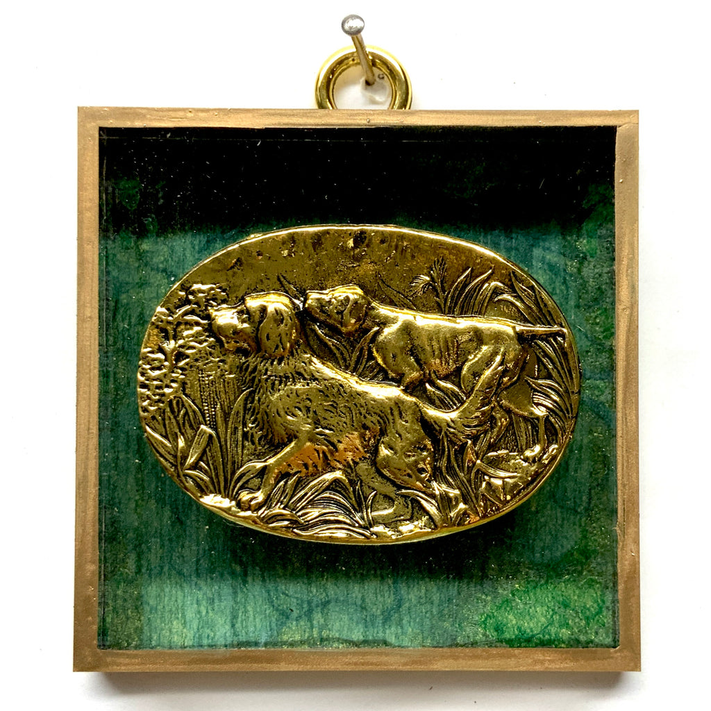 Acrylic Frame with Sporting Dogs / Slight Imperfections (3