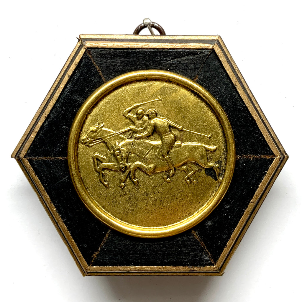 Wooden Frame with Polo Coin (4.5