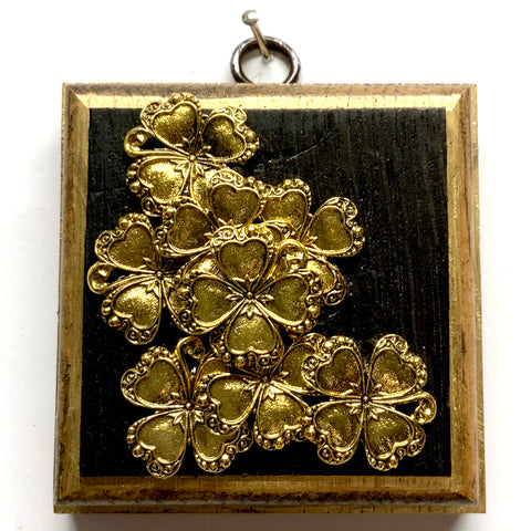 Bourbon Barrel Frame with Clovers (3.25