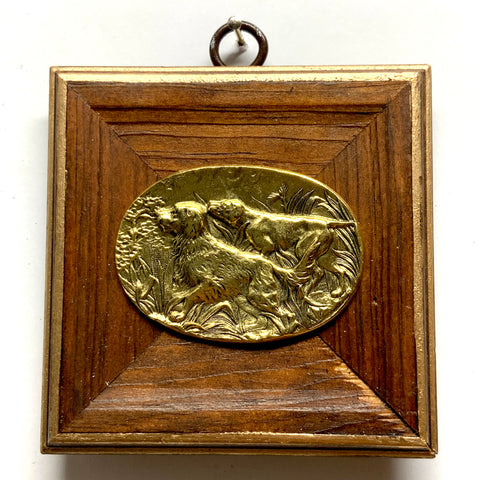 Wooden Frame with Sporting Dogs (3.75