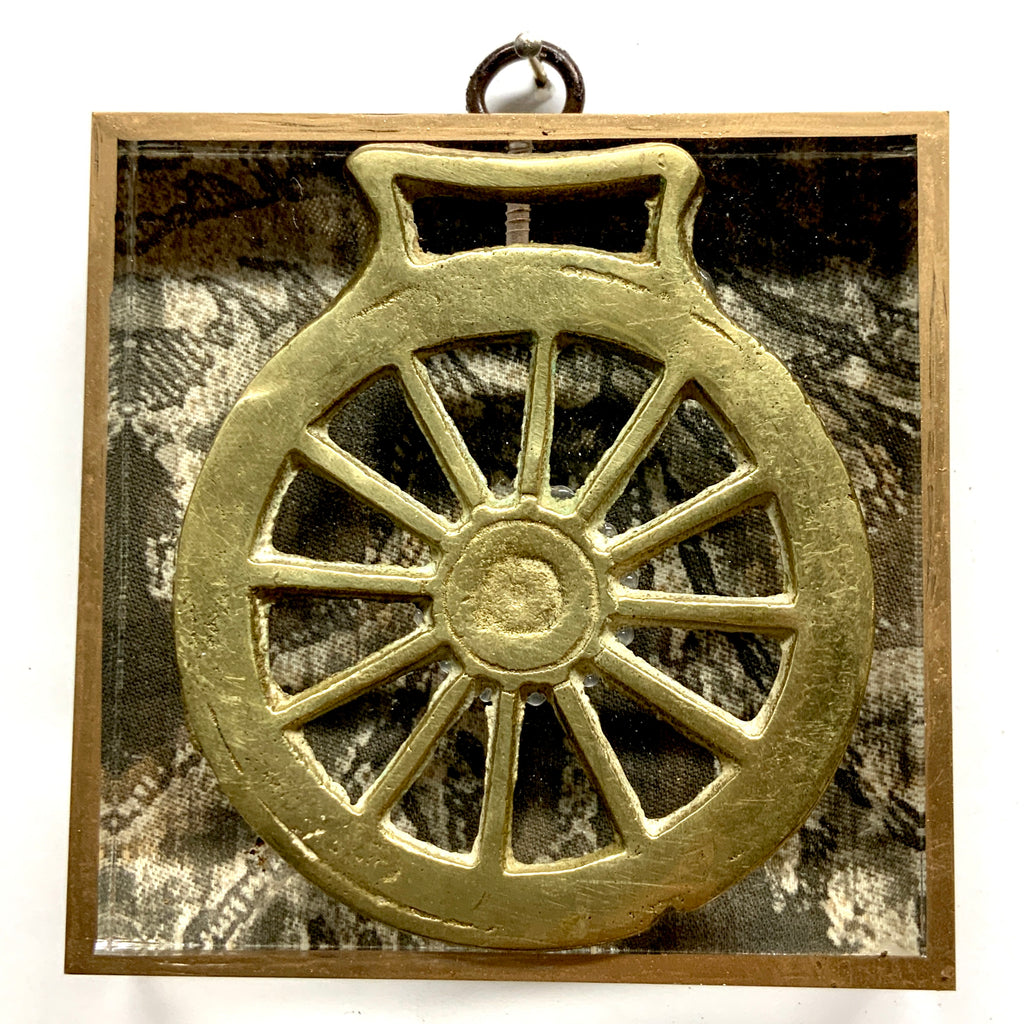 Acrylic Frame with Horse Brass / Slight Imperfections (4