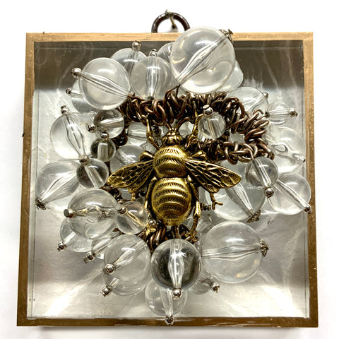 Acrylic Frame with Grande Bee on Necklace / Slight Imperfections (4