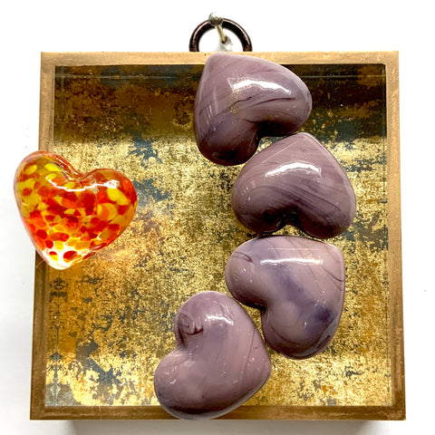 Acrylic Frame with Hearts / Slight Imperfections (3