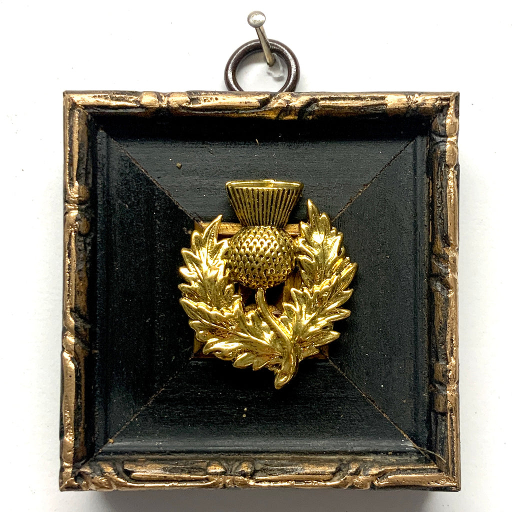 Wooden Frame with Thistle (2.75