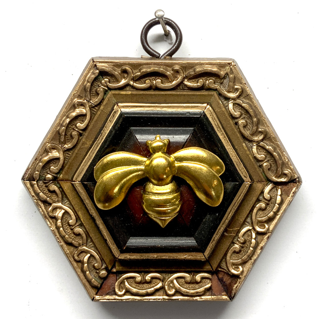 Gilt Frame with Deco Bee (3.75