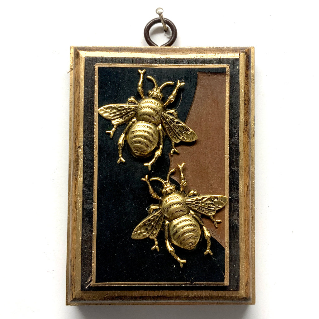 Bourbon Barrel Frame with Grande Bees on Coromandel (3.25