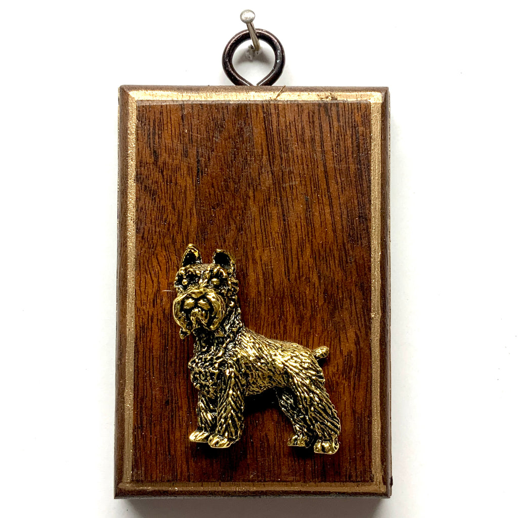 Wooden Frame with Schnauzer (2.5