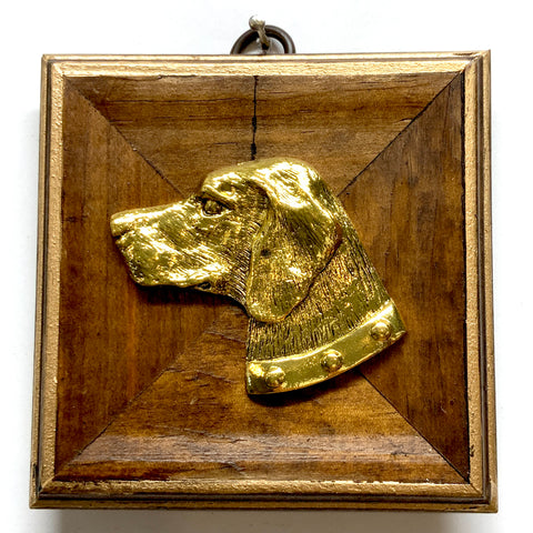 Wooden Frame with Stately Dog (3.25