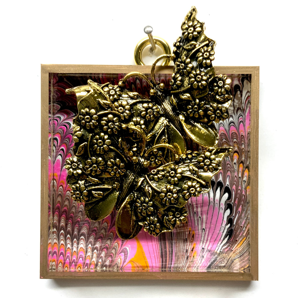 Acrylic Frame with Butterflies / Slight Imperfections (3