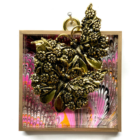 Acrylic Frame with Butterflies / Slight Imperfections (3