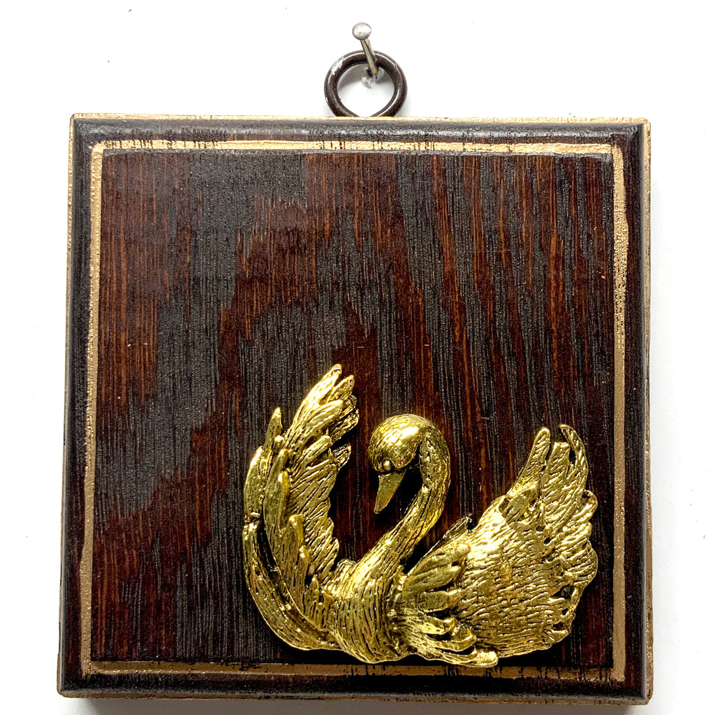 Wooden Frame with Swan (4