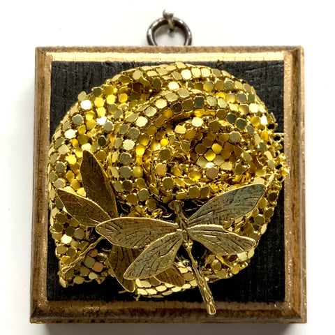 Bourbon Barrel Frame with Dragonflies (3.25