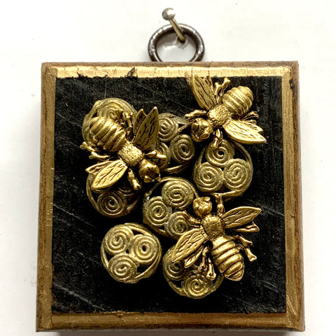 Bourbon Barrel Frame with Napoleonic Bees on Beads (2.5