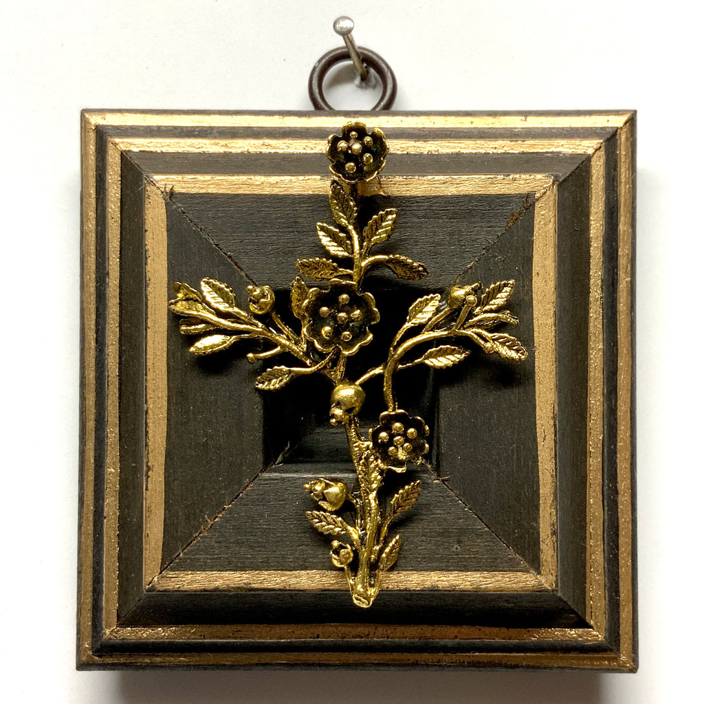 Wooden Frame with Rose Cross (3.5