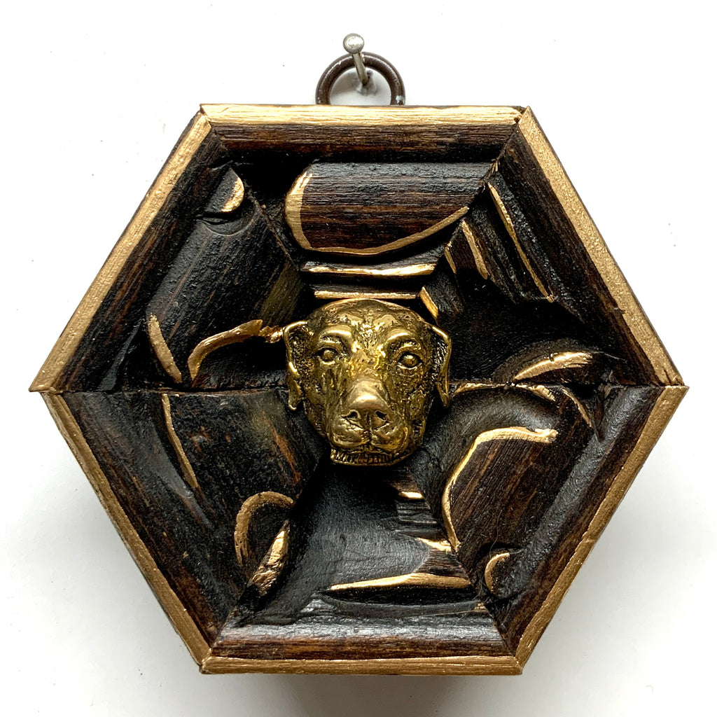 Wooden Frame with Dog (3.75