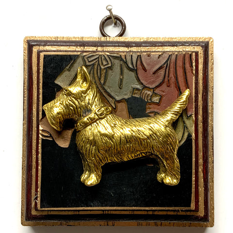Red Waxed Frame with Terrier on Coromandel (4