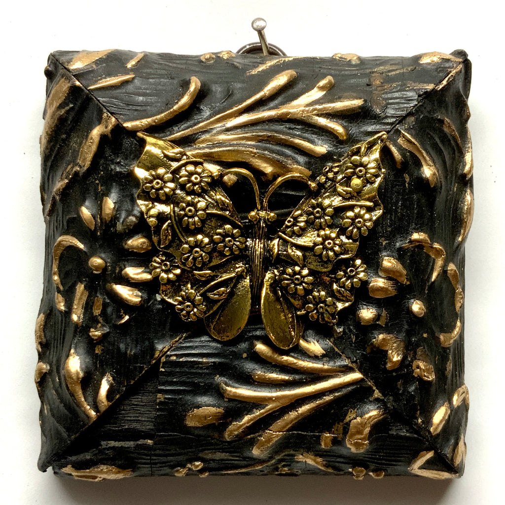 Painted Frame with Butterfly (3.75