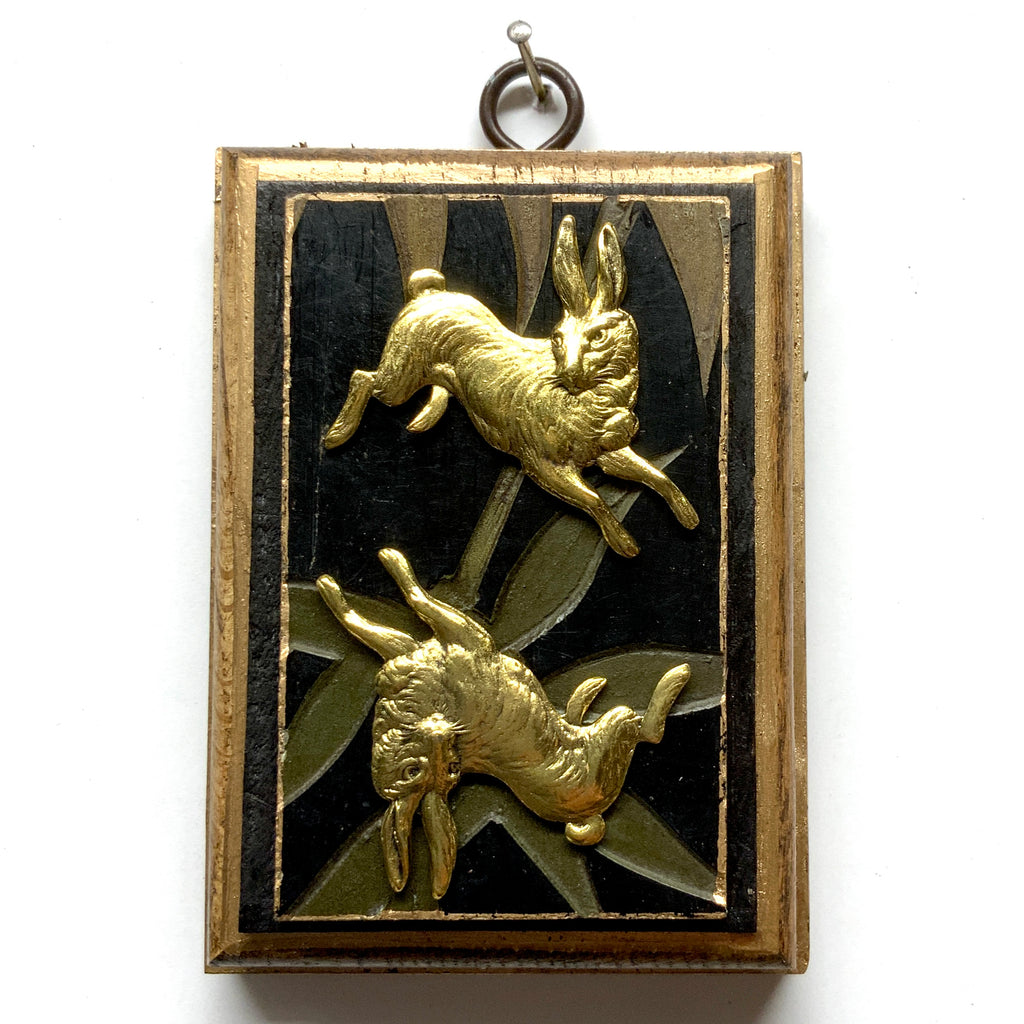 Bourbon Barrel Frame with Hares on Coromandel (3.25