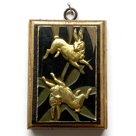 Bourbon Barrel Frame with Hares on Coromandel (3.25