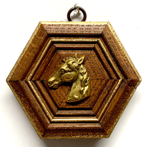 Wooden Frame with Horse (4