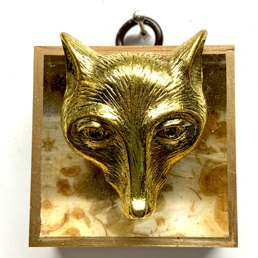 Acrylic Frame with Fox on Mulberry Paper / Slight Imperfections (2