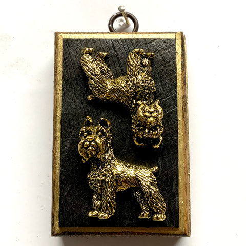 Bourbon Barrel Frame with Schnauzers (2.5