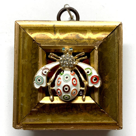 Gilt Frame with Enameled Bee (2.75