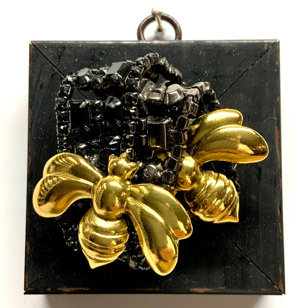 Modern Lacquered Frame with Deco Bees on Bracelet (3