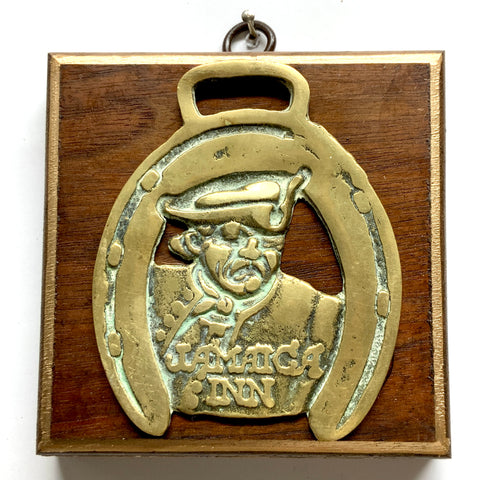 Wooden Frame with Horse Brass (4