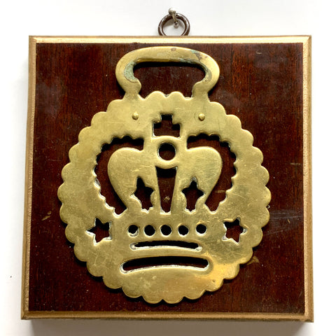 Wooden Frame with Horse Brass (5