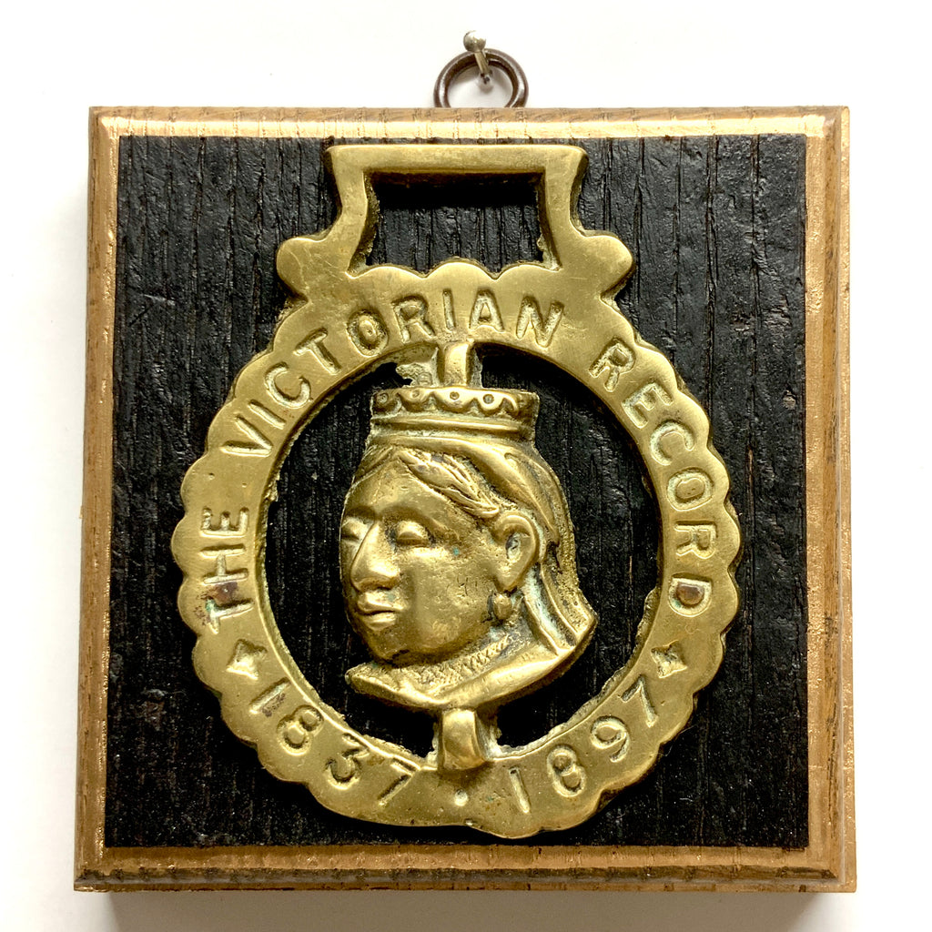 Bourbon Barrel Frame with Horse Brass (4.5