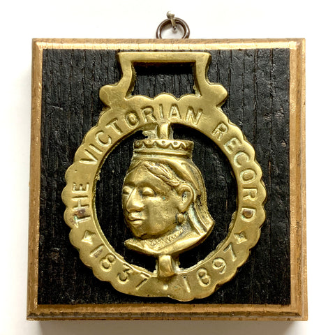 Bourbon Barrel Frame with Horse Brass (4.5