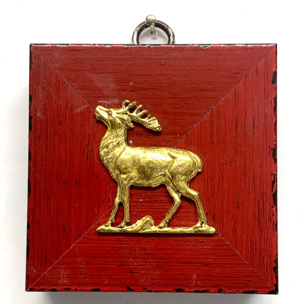 Modern Lacquered Frame with Stag (3” wide)