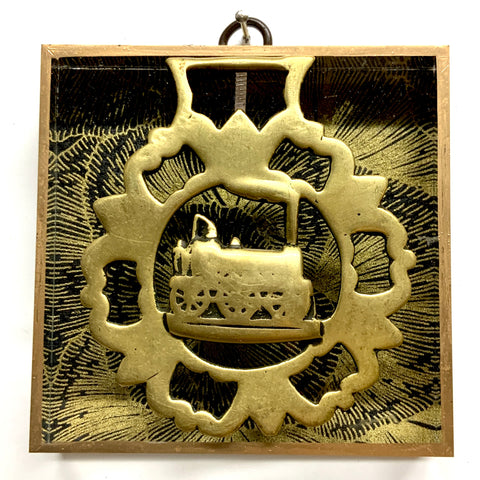 Acrylic Frame with Horse Brass / Slight Imperfections (4
