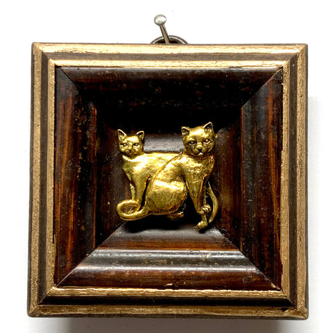 Wooden Frame with Cats (3