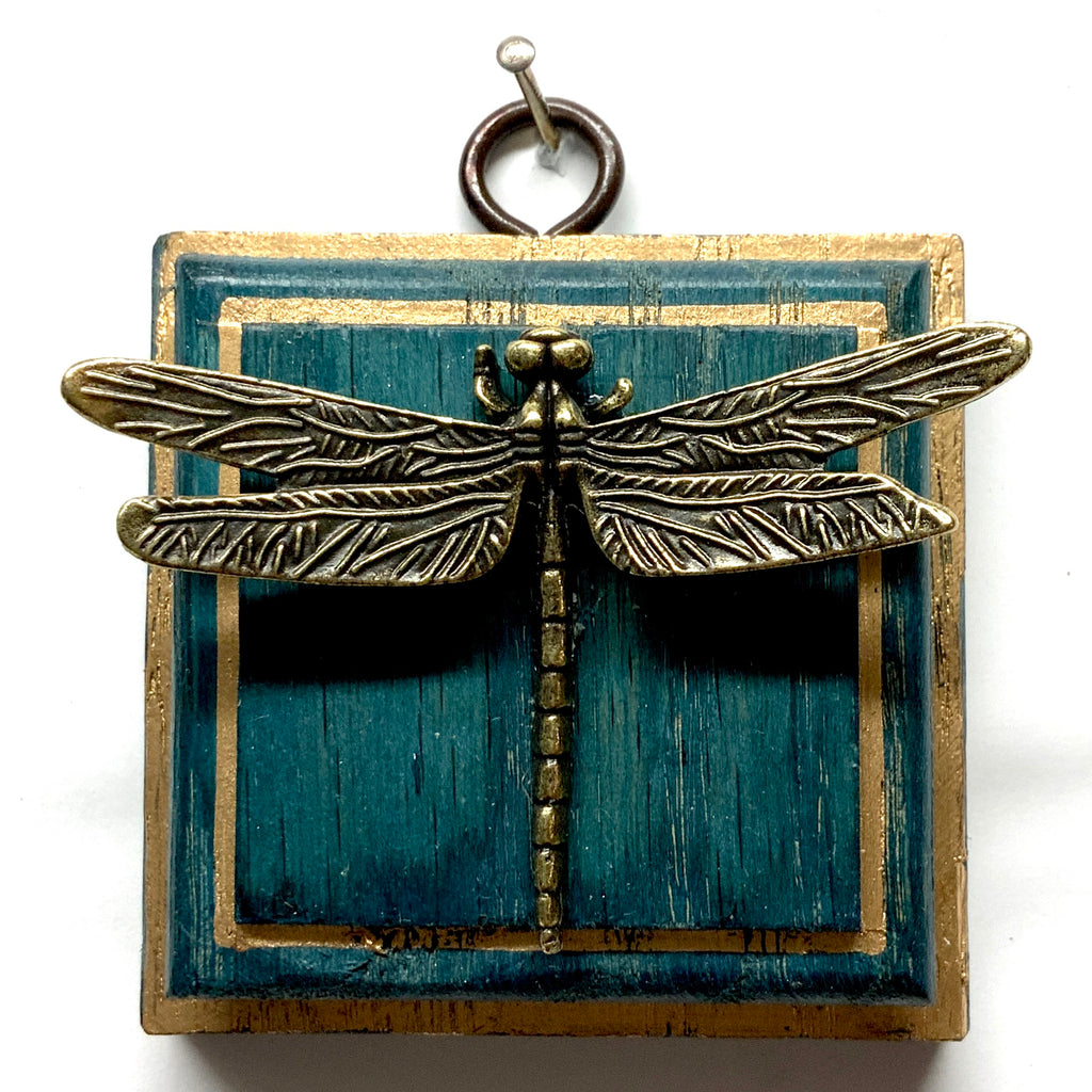 Blue Waxed Frame with Dragonfly (3