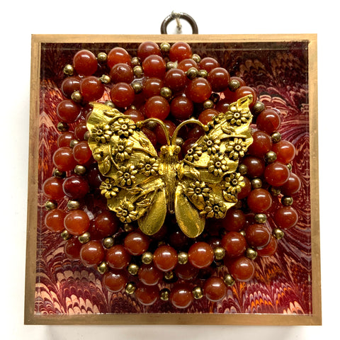 Acrylic Frame with Butterfly on Necklace / Slight Imperfections (4