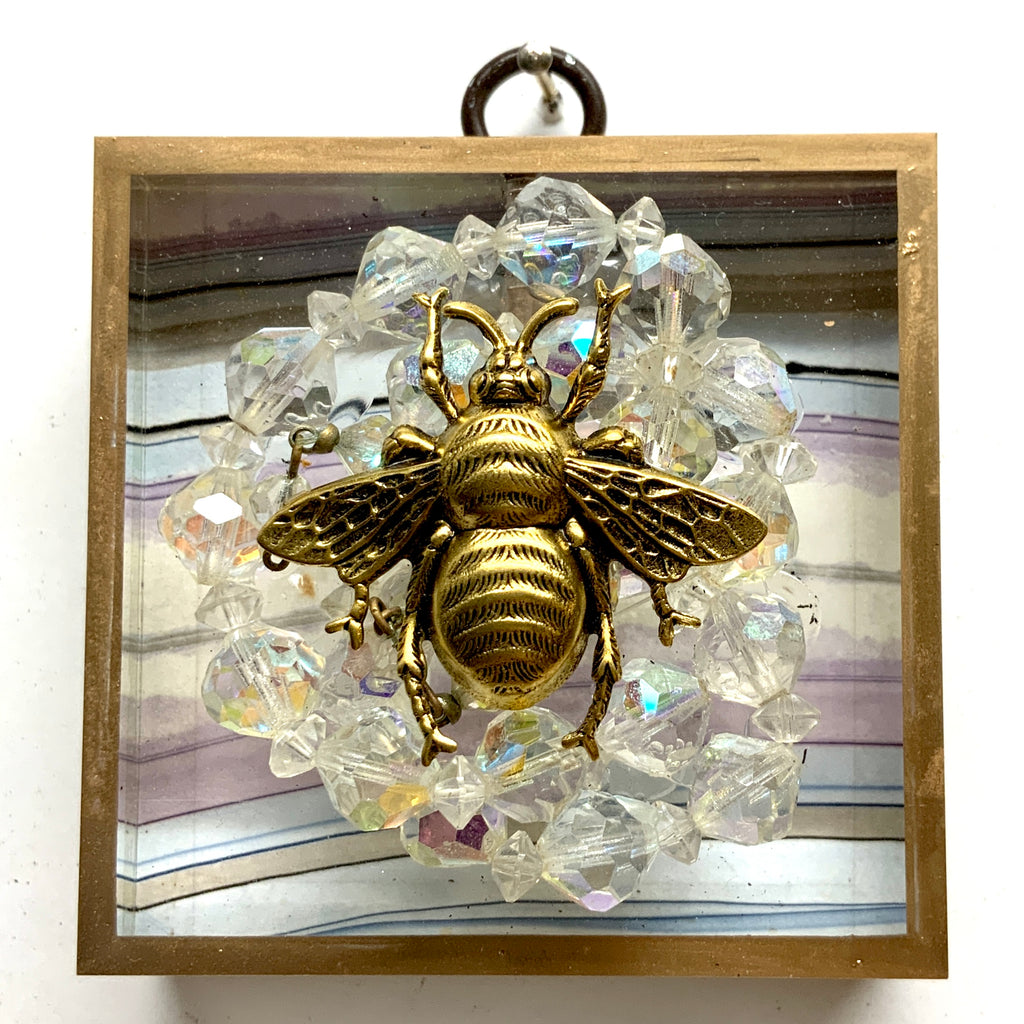 Acrylic Frame with Grande Bee on Necklace / Slight Imperfections (3