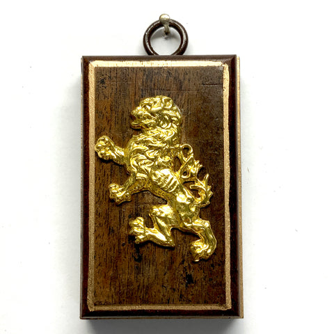 Mahogany Frame with Lion (1.75” wide)