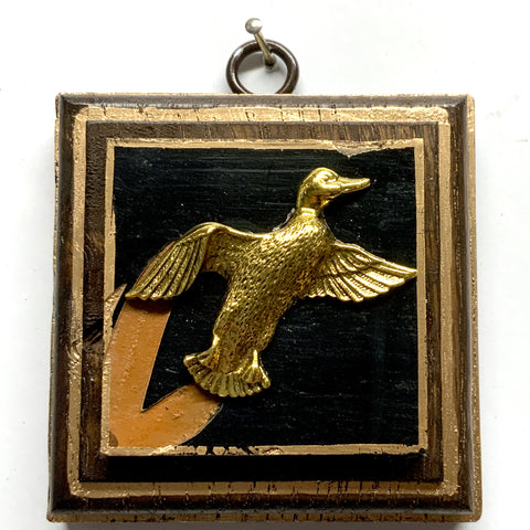 Wooden Frame with Duck on Coromandel (3.25