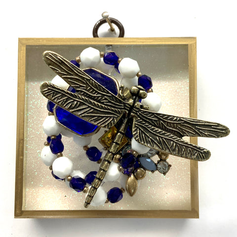 Acrylic Frame with Dragonfly on Necklace / Slight Imperfections (3